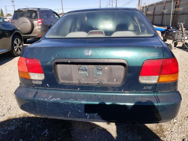 1HGEJ6523VL030911 - 1997 HONDA CIVIC DX GREEN photo 6