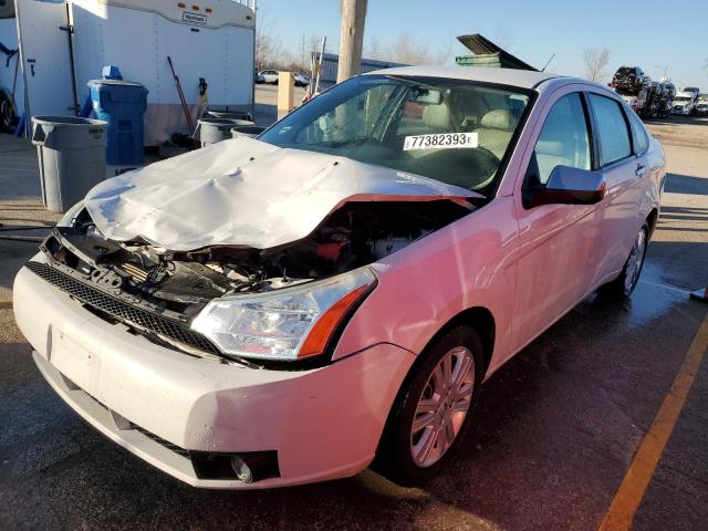 1FAHP3HN1BW117494 - 2011 FORD FOCUS SEL WHITE photo 1