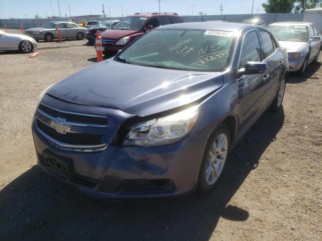 1G11C5SAXDF302003 - 2013 CHEVROLET MALIBU 1LT BLUE photo 2