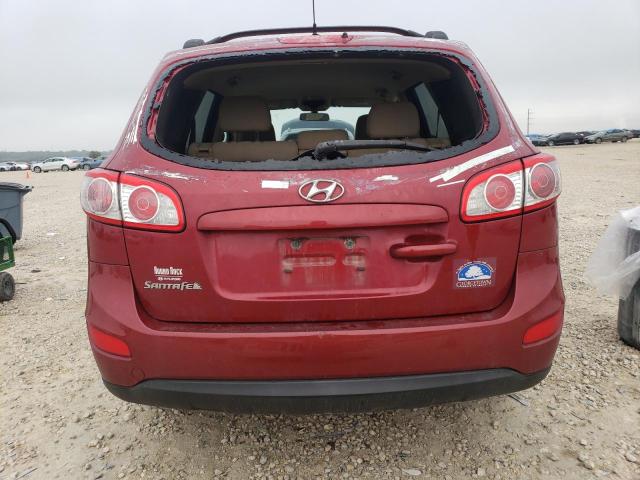 5XYZG3AB0CG107343 - 2012 HYUNDAI SANTA FE GLS BURGUNDY photo 6