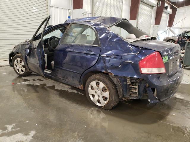 KNAFE121385498018 - 2008 KIA SPECTRA EX BLUE photo 2