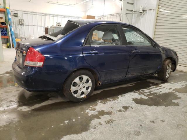 KNAFE121385498018 - 2008 KIA SPECTRA EX BLUE photo 3