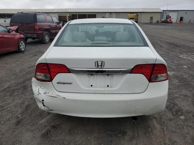 2HGFA16559H364120 - 2009 HONDA CIVIC LX WHITE photo 6