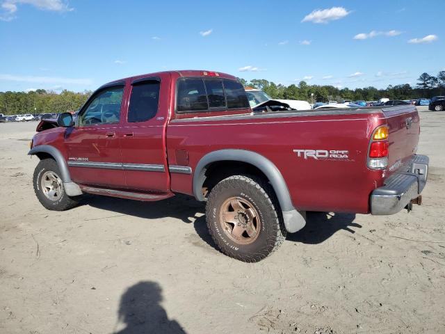 5TBBT44191S135107 - 2001 TOYOTA TUNDRA ACCESS CAB RED photo 2