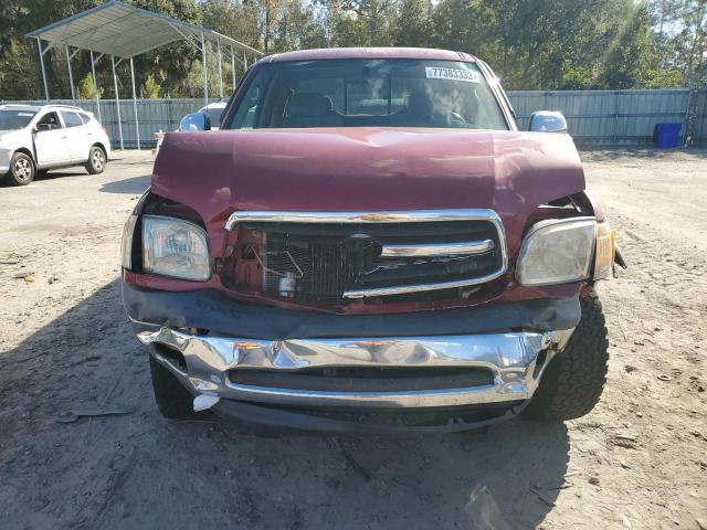 5TBBT44191S135107 - 2001 TOYOTA TUNDRA ACCESS CAB RED photo 5