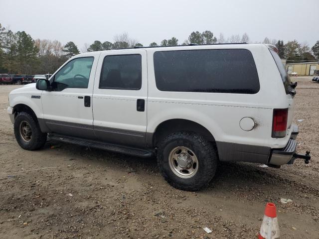 1FMNU41S25ED25675 - 2005 FORD EXCURSION XLT WHITE photo 2