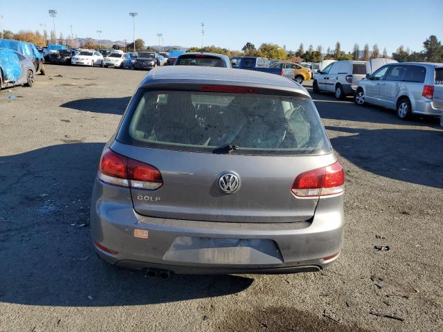 WVWBB7AJ5CW353127 - 2012 VOLKSWAGEN GOLF GRAY photo 6