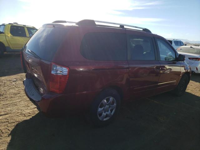 KNDMB233X76109232 - 2007 KIA SEDONA EX RED photo 3