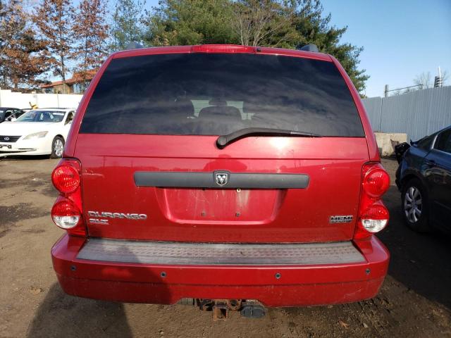 1D8HB48258F113737 - 2008 DODGE DURANGO SLT RED photo 6