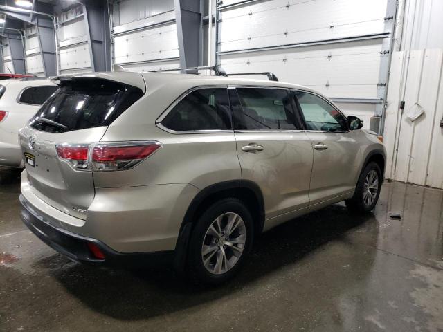 5TDBKRFHXFS211877 - 2015 TOYOTA HIGHLANDER LE TAN photo 3