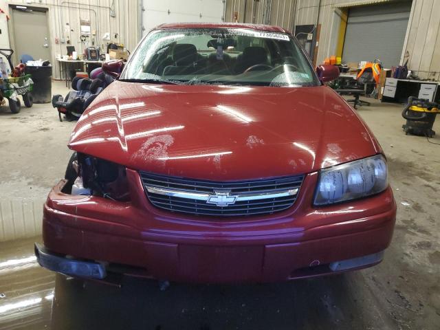 2G1WH52K459265136 - 2005 CHEVROLET IMPALA LS MAROON photo 5