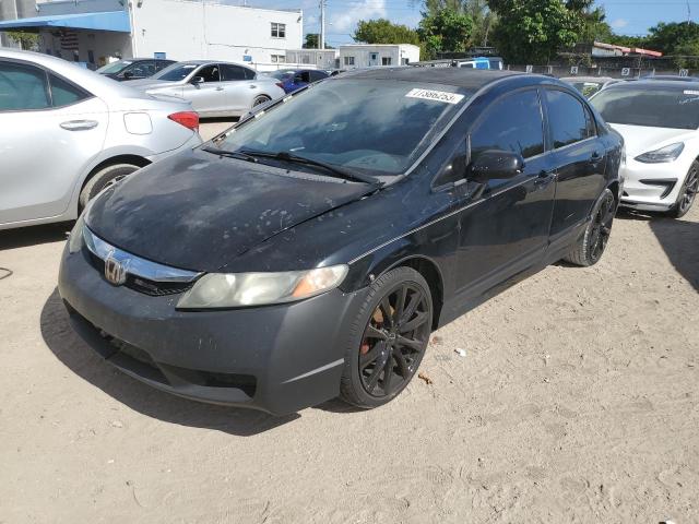 2HGFA16619H361188 - 2009 HONDA CIVIC LX-S 黑色 照片 1