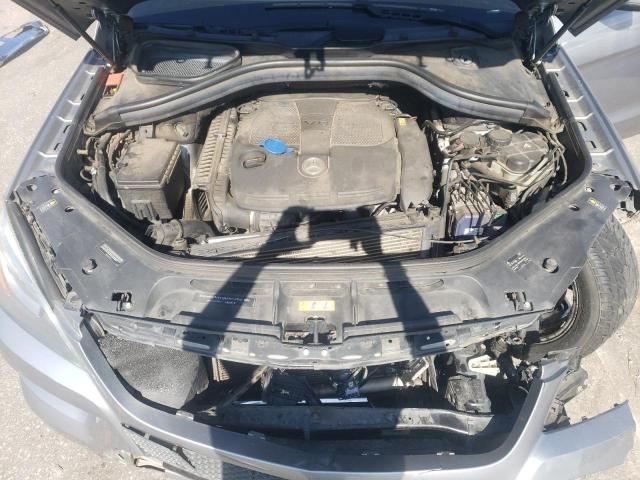 4JGDA5HB0EA344586 - 2014 MERCEDES-BENZ ML 350 4MATIC GRAY photo 12
