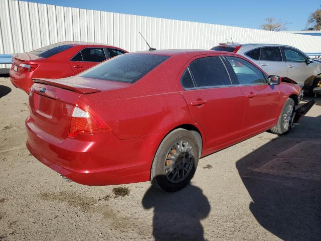 3FAHP0HA6AR210282 - 2010 FORD FUSION SE RED photo 3