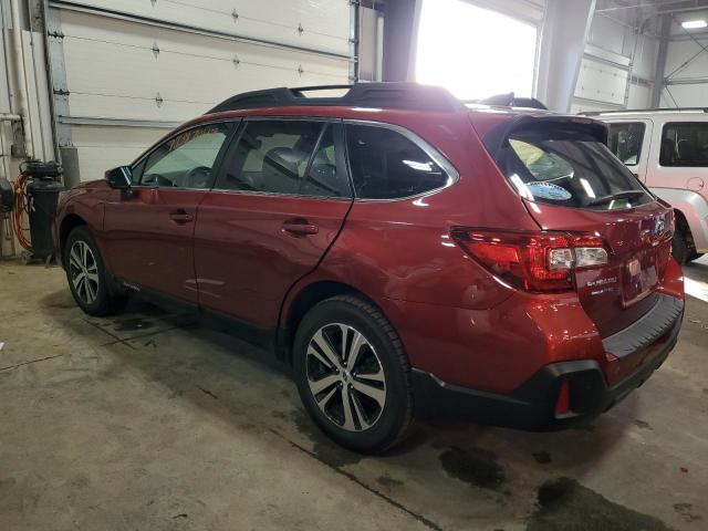 4S4BSANC8K3384022 - 2019 SUBARU OUTBACK 2.5I LIMITED BURGUNDY photo 2