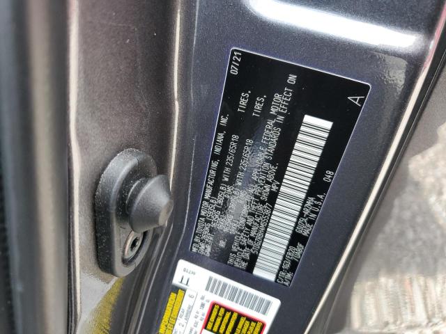 5TDGZRBH4MS553877 - 2021 TOYOTA HIGHLANDER XLE GRAY photo 13