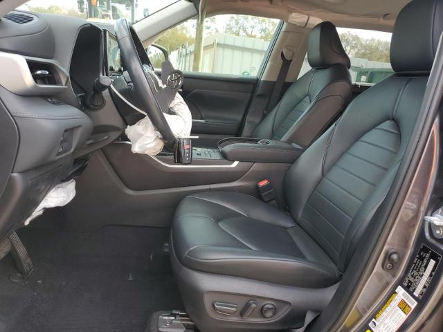 5TDGZRBH4MS553877 - 2021 TOYOTA HIGHLANDER XLE GRAY photo 7
