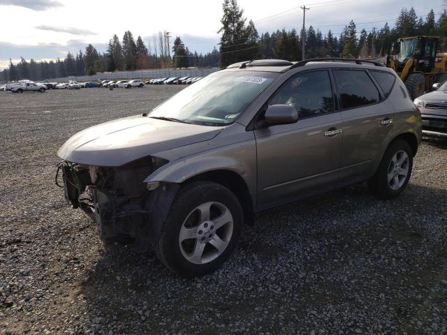 JN8AZ08W83W230037 - 2003 NISSAN MURANO SL GRAY photo 1