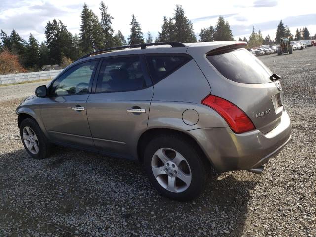 JN8AZ08W83W230037 - 2003 NISSAN MURANO SL GRAY photo 2