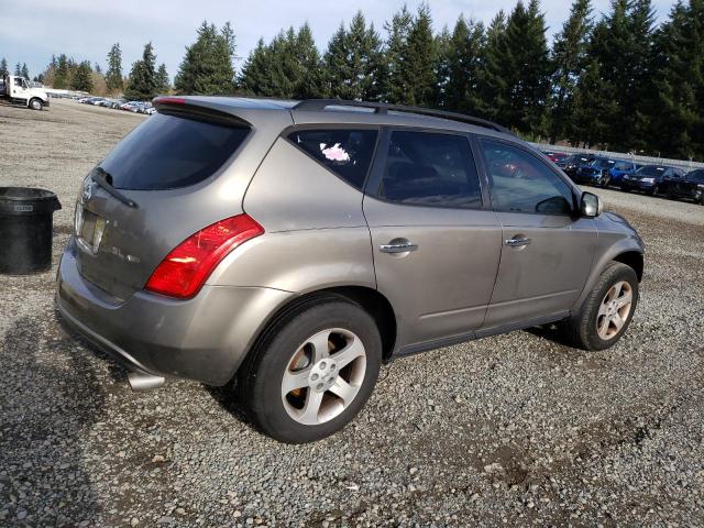 JN8AZ08W83W230037 - 2003 NISSAN MURANO SL GRAY photo 3