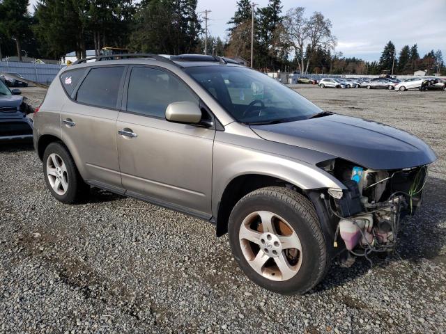 JN8AZ08W83W230037 - 2003 NISSAN MURANO SL GRAY photo 4