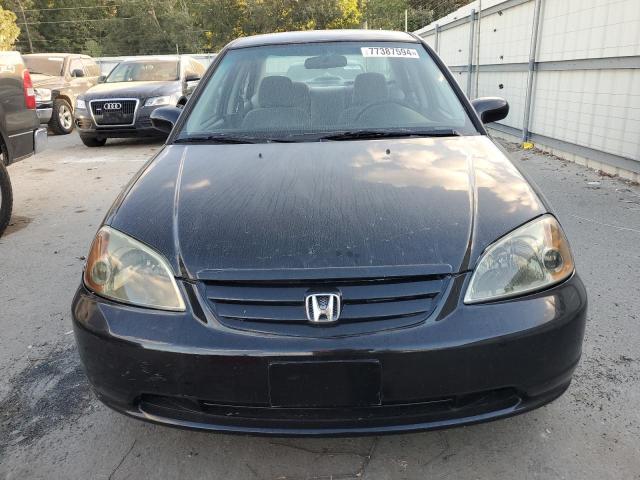 2HGES16571H605866 - 2001 HONDA CIVIC LX BLACK photo 5