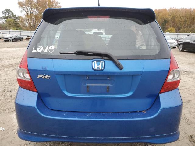 JHMGD38648S027696 - 2008 HONDA FIT SPORT BLUE photo 6