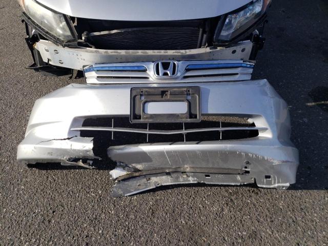 JHMFB4F33CS009912 - 2012 HONDA CIVIC HYBRID L SILVER photo 12