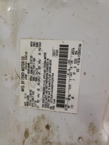 1FTKR1AD8BPA29794 - 2011 FORD RANGER WHITE photo 12