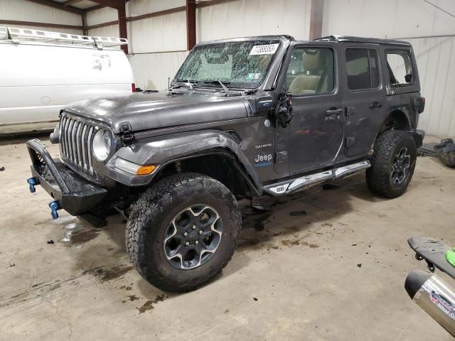 1C4JJXP62MW705860 - 2021 JEEP WRANGLER U SAHARA 4XE GRAY photo 1