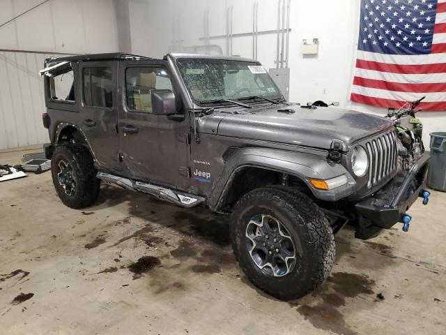 1C4JJXP62MW705860 - 2021 JEEP WRANGLER U SAHARA 4XE GRAY photo 4