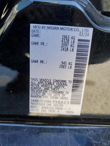 1N4BL4CV8RN398823 - 2024 NISSAN ALTIMA SR BLACK photo 12