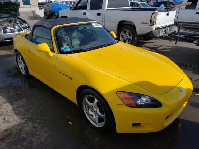 JHMAP11461T001532 - 2001 HONDA S2000 YELLOW photo 4