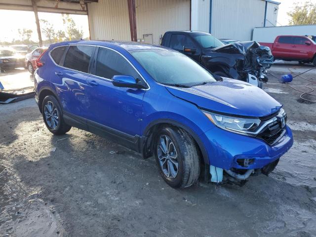 7FARW1H53NE009672 - 2022 HONDA CR-V EX BLUE photo 4