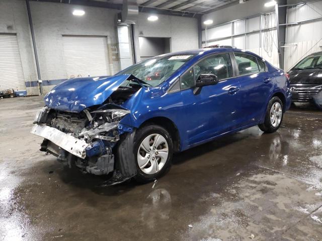 19XFB2F51FE018106 - 2015 HONDA CIVIC LX BLUE photo 1