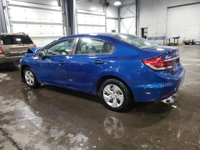 19XFB2F51FE018106 - 2015 HONDA CIVIC LX BLUE photo 2