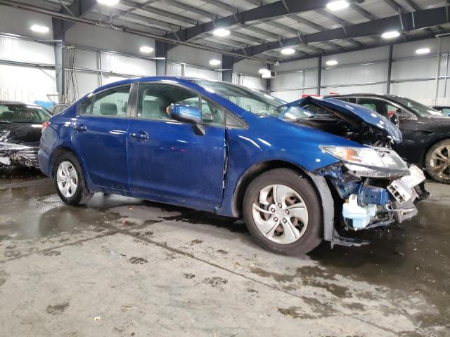 19XFB2F51FE018106 - 2015 HONDA CIVIC LX BLUE photo 4