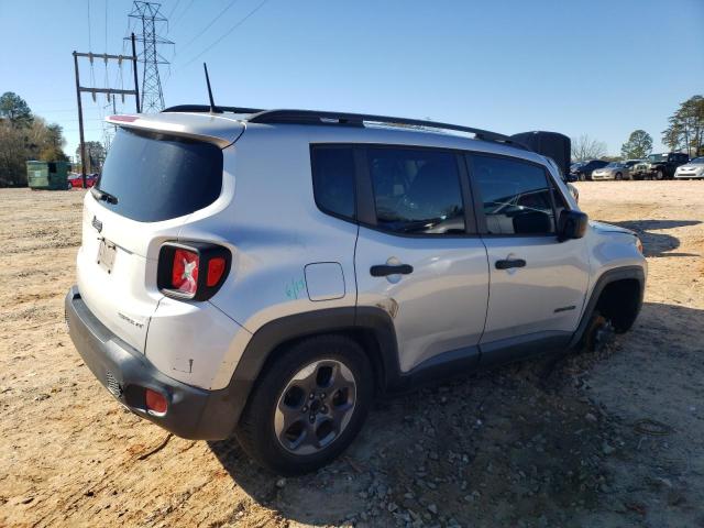 ZACCJAAB3HPF67633 - 2017 JEEP RENEGADE SPORT SILVER photo 3