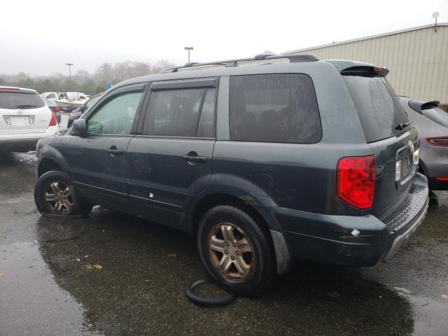 2HKYF18763H555082 - 2003 HONDA PILOT EXL GRAY photo 2