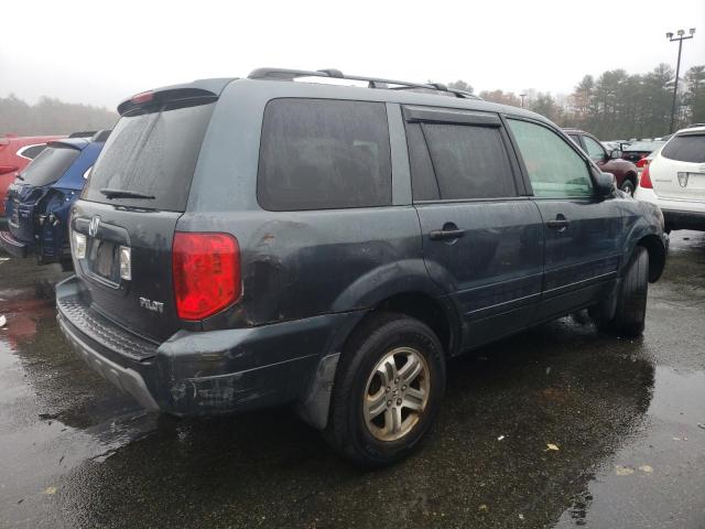 2HKYF18763H555082 - 2003 HONDA PILOT EXL GRAY photo 3