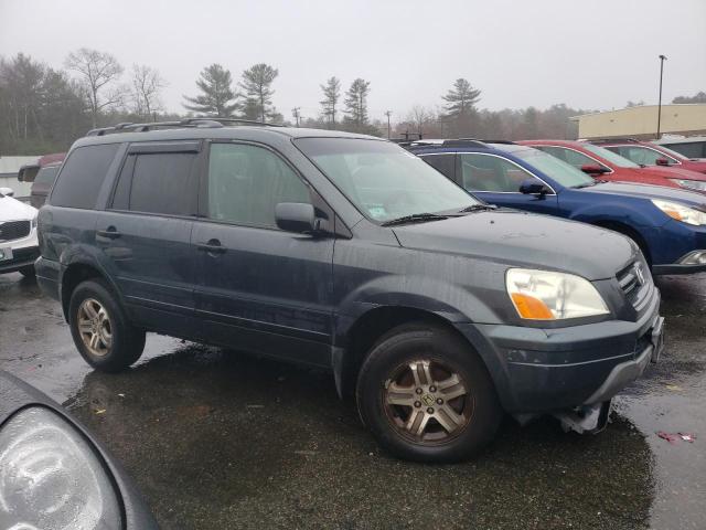 2HKYF18763H555082 - 2003 HONDA PILOT EXL GRAY photo 4