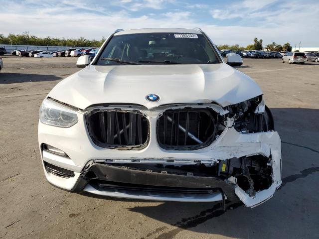 5UXTR9C54KLR08353 - 2019 BMW X3 XDRIVE30I WHITE photo 5