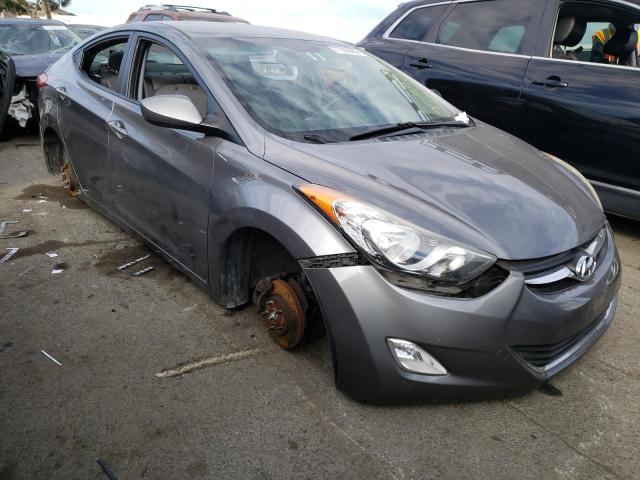 5NPDH4AE4CH115574 - 2012 HYUNDAI ELANTRA GLS GRAY photo 4