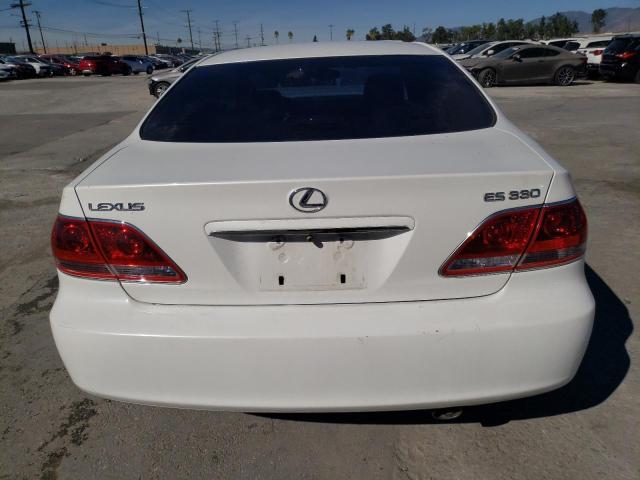 JTHBA30G165153842 - 2006 LEXUS ES 330 WHITE photo 6