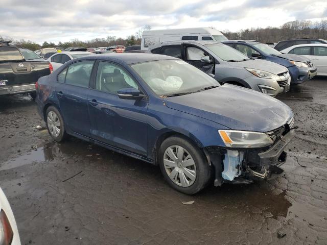 3VWD17AJ0EM422799 - 2014 VOLKSWAGEN JETTA SE BLUE photo 4