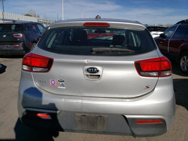 3KPA25AD7LE309618 - 2020 KIA RIO LX SILVER photo 6