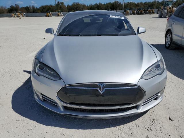 5YJSA1E28FF112481 - 2015 TESLA MODEL S SILVER photo 5