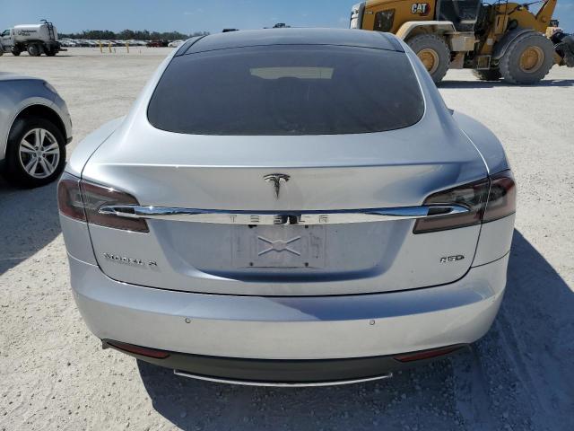 5YJSA1E28FF112481 - 2015 TESLA MODEL S SILVER photo 6