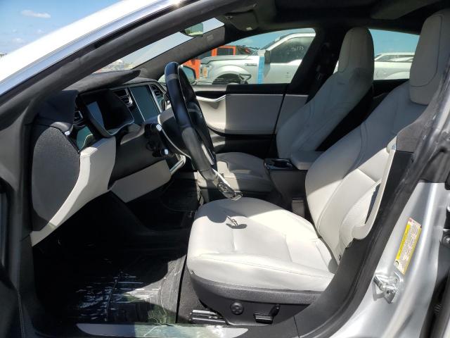 5YJSA1E28FF112481 - 2015 TESLA MODEL S SILVER photo 7