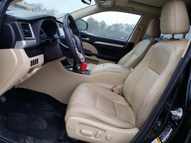 5TDKKRFH4GS120556 - 2016 TOYOTA HIGHLANDER XLE BLACK photo 7